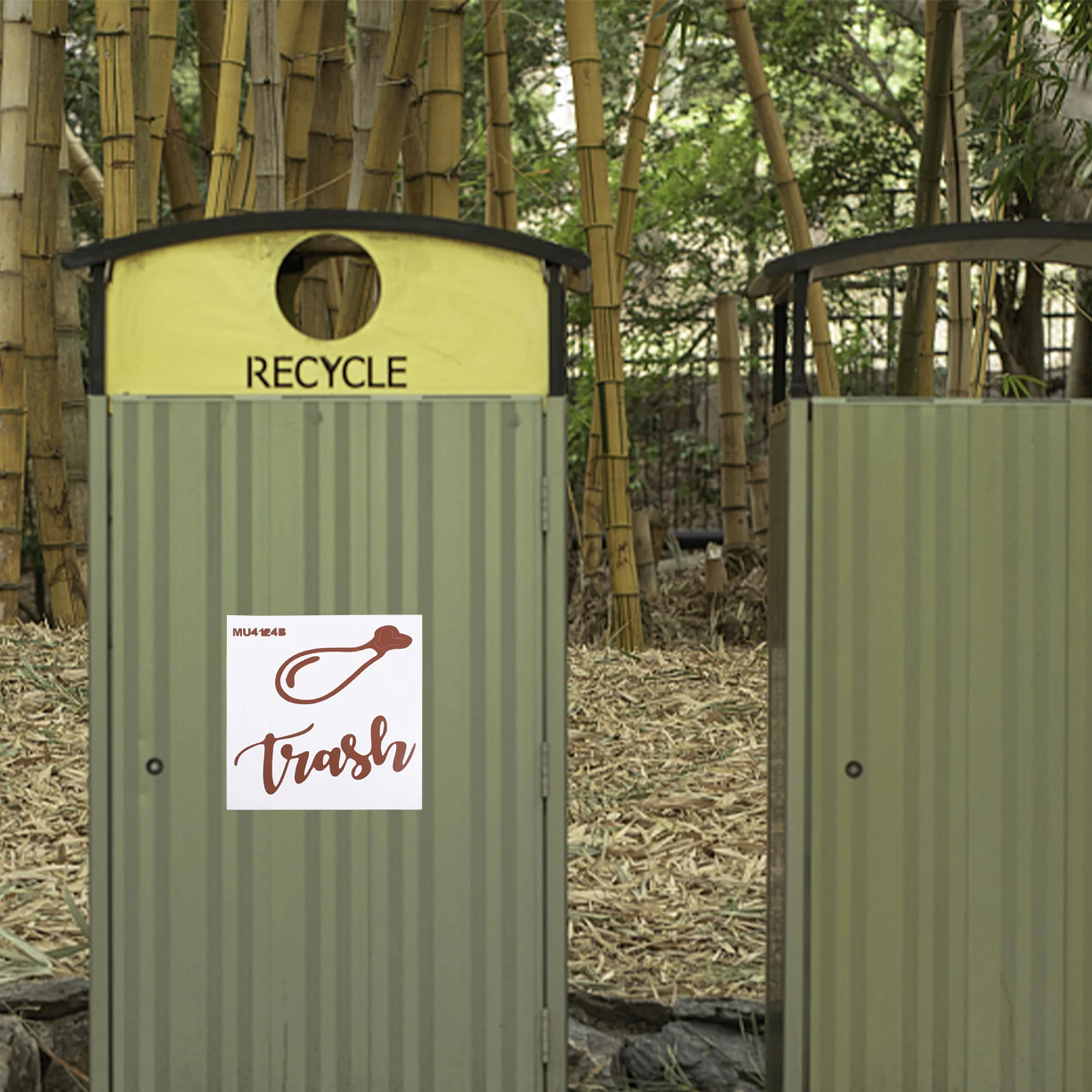 

1Pc Environmentally Friendly Pvc Trash Can Stickers Garbage Classification Decals Waste Bin Labels
