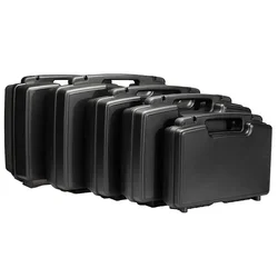 Mallette à outils de transport rigide en plastique portable, valise de protection de sécurité, équipement d'extérieur, boîte avec mousse prédécoupée