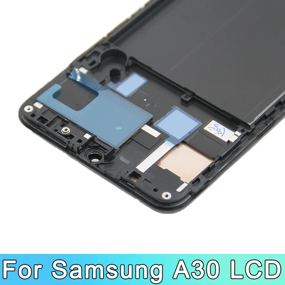 A30 A305F A305F/DS Display Screen, for Samsung Galaxy A30 LCD Display Touch Screen Digitizer Assembly with Frame Replacement