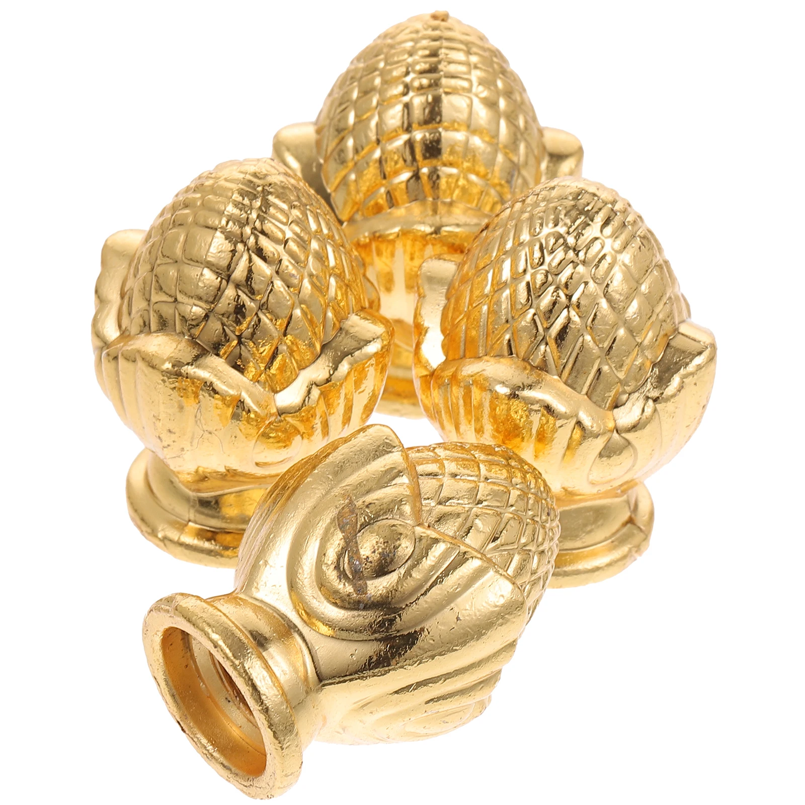 

4pcs Lamp Cap Decoration Solid Vintage Zinc Alloy Knob Unique Lamp Finials Decorative Table Floor Bedroom Living Study DIY