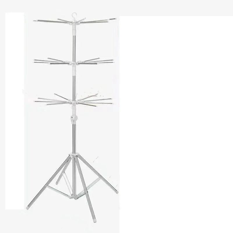 Baby drying rack 360 degree rotation stainless steel indoor folding floor