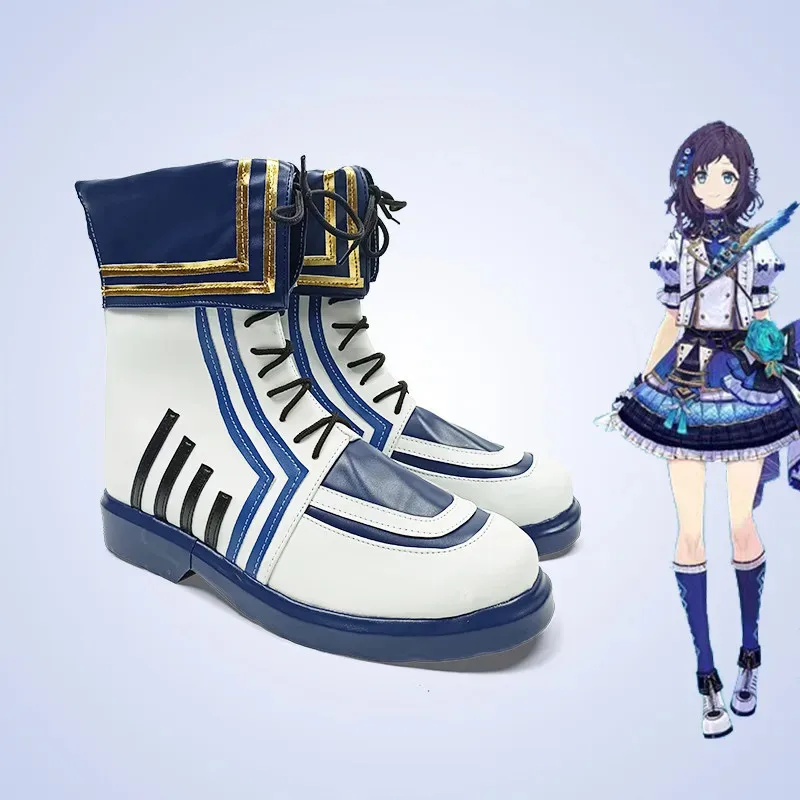 

Новое аниме Hololive Vtuber Aiba Uiha, обувь для косплея, ботинки, аксессуары для Хэллоуина, изготовленные на заказ