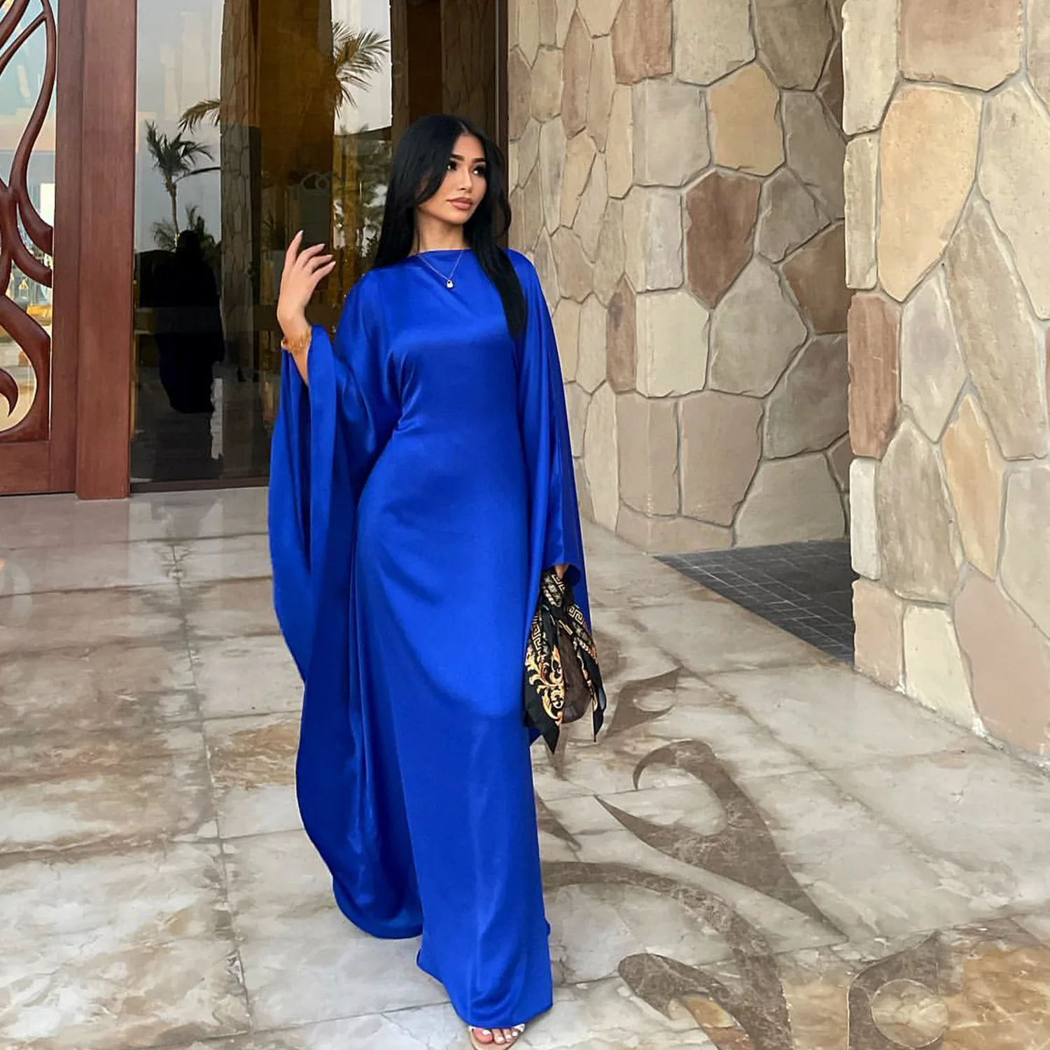 

Bat Sleeve Abaya Women Muslim Dress Kimono Hijab Dresses Kaftan Kebaya Ramadan Abayas Jilbab Dubai Long Robe Eid Islam Clothing