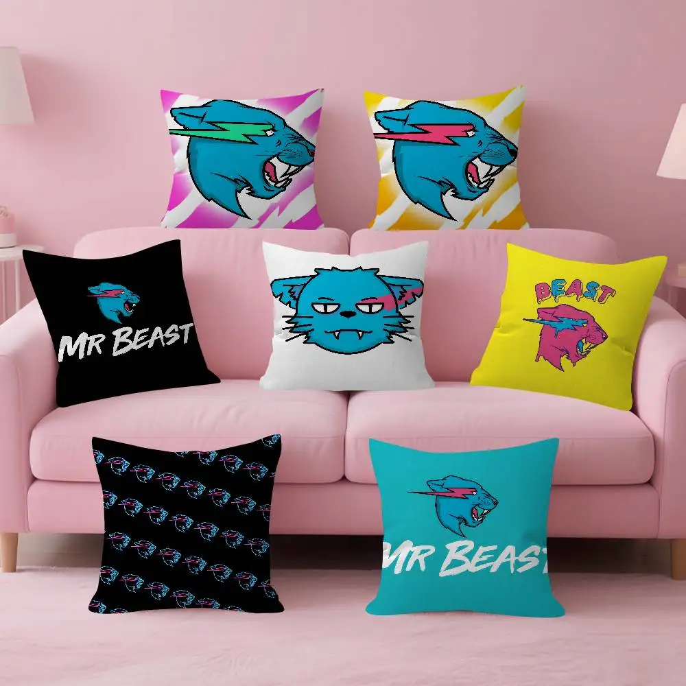 Game Blogger logo Mr-Beasts  Cushion Cover 30x50 Polyester S