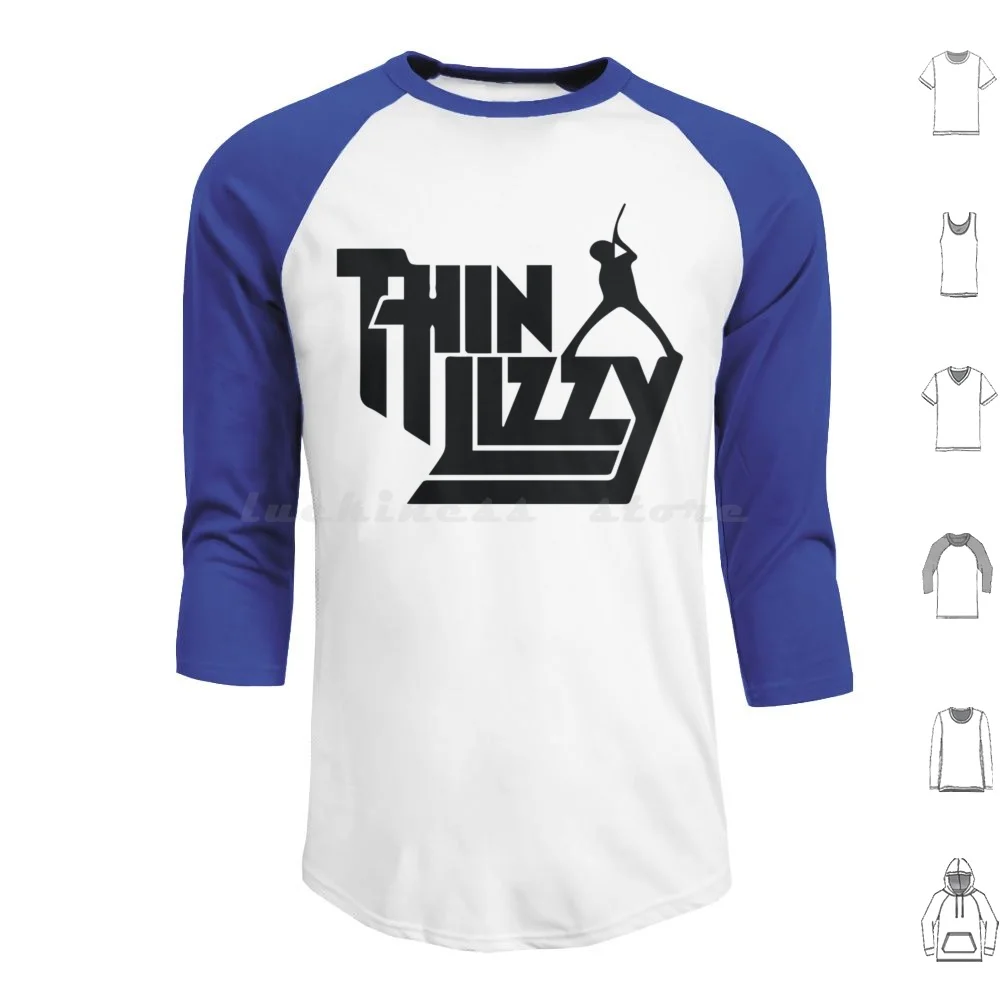Thin Lizzy Best Thin Lizzy Sudadera con capucha de algodón de manga larga Thin Lizzy Thin Lizzy Phil Lynott Music Band Thin Lizzy Guitar