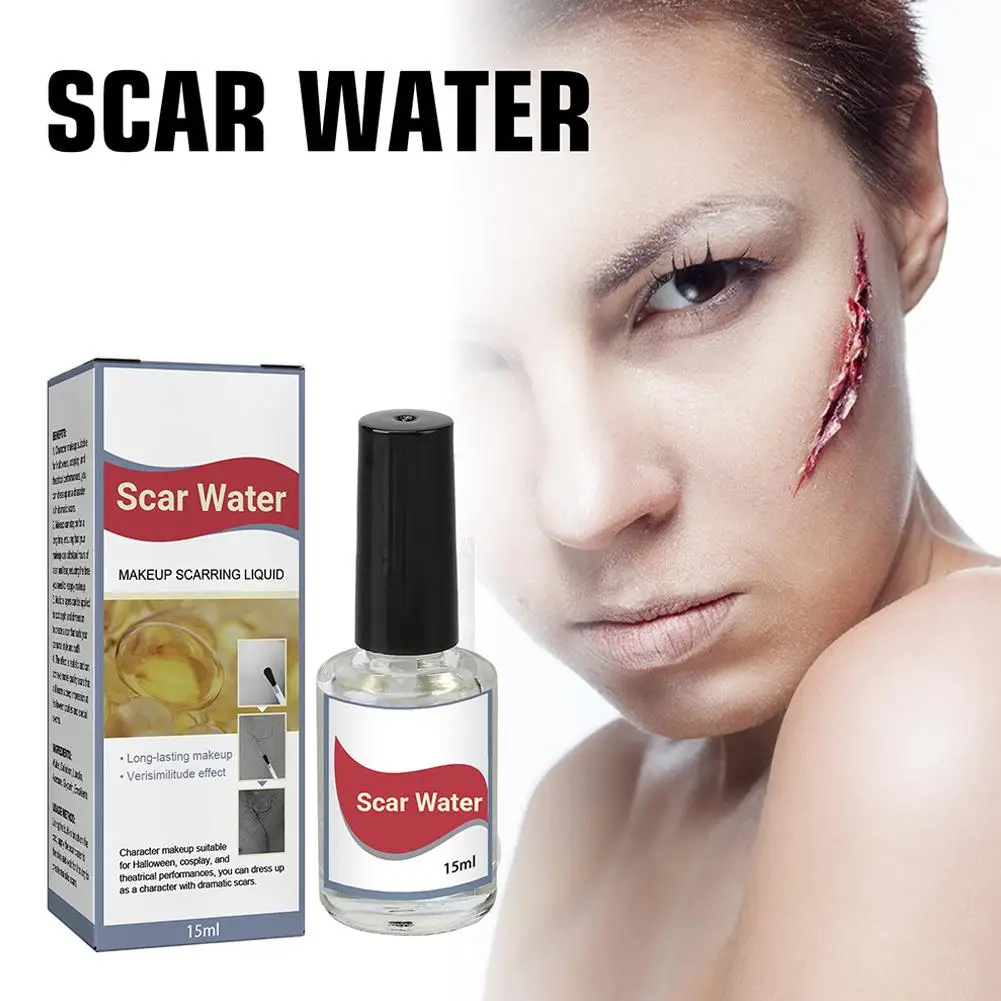 Fake Wound Scar Making Liquid Face Body Skin Simulation Cosmetic Special Halloween Professional Tool Latex Water Stage Make X1P9