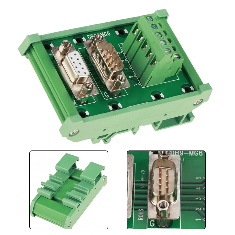 

DB9 MG6 Terminal Block with DIN Rail Mount and Integrated Terminal Board for Efficient Wiring and Power Distribution Solutions