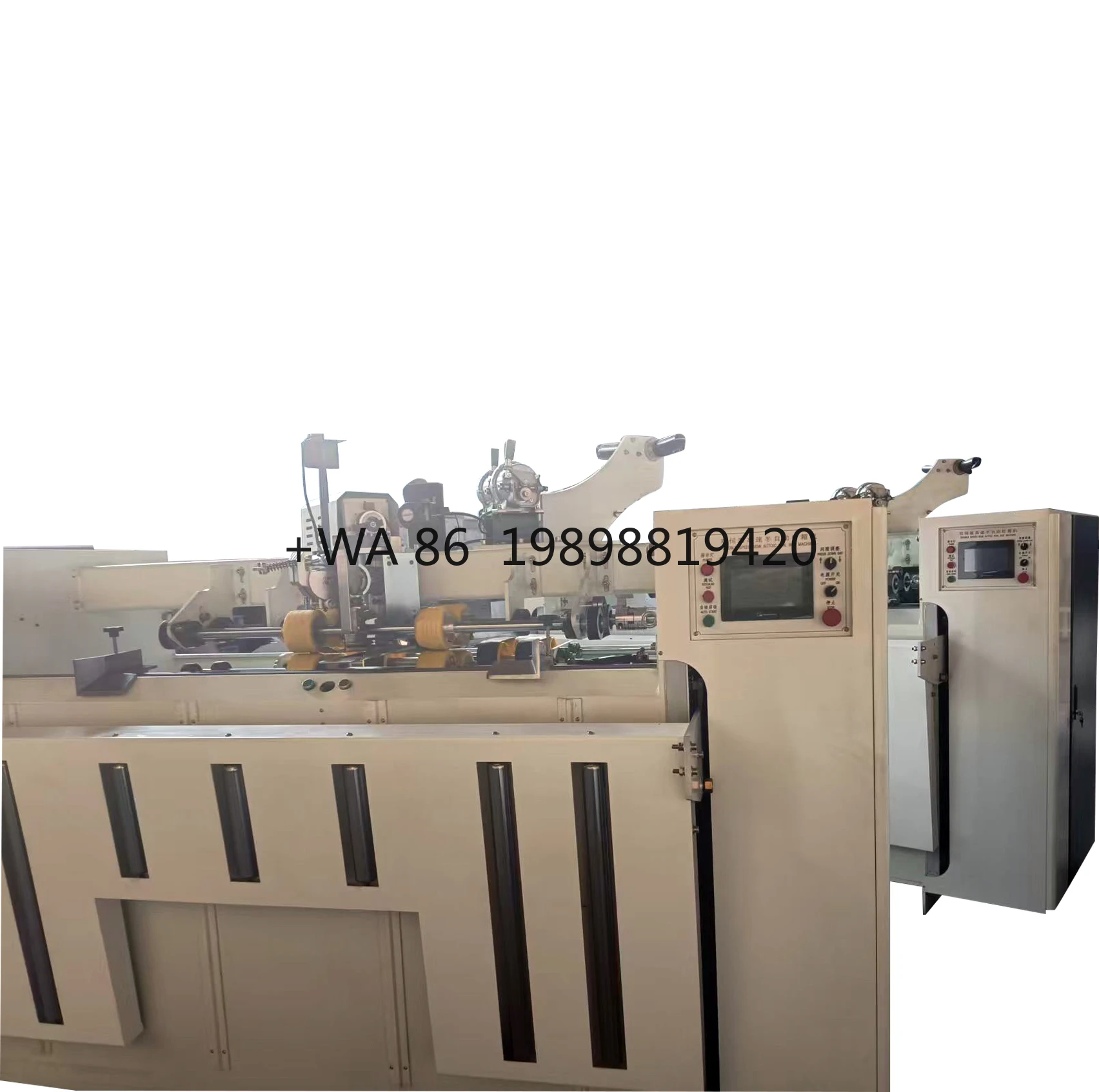 Feeder Papier Stitcher Karton Box Hefter Maschine 2000mm Nähen Halbautomatische Handbuch