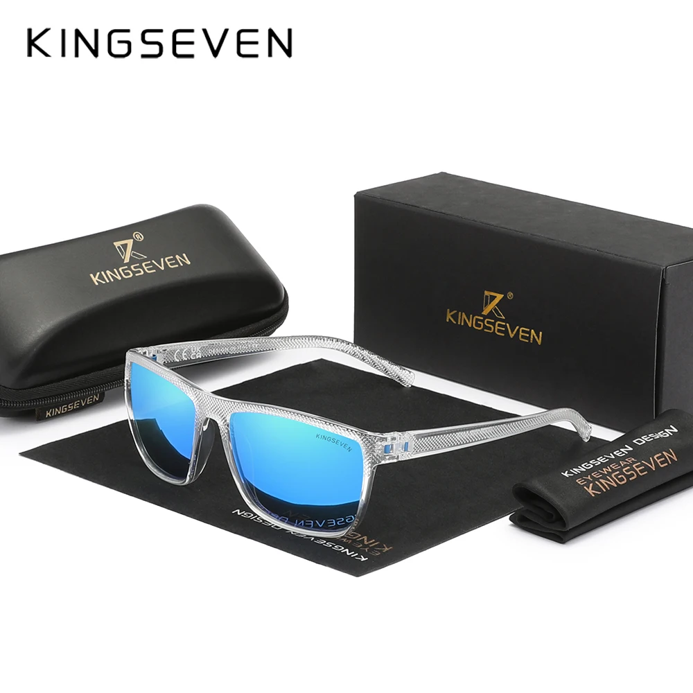 Original KINGSEVEN Brand Classic Polarized Sunglasses Men Women Driving Square Frame Sun Glasses Male Goggle UV400 NEW LC755