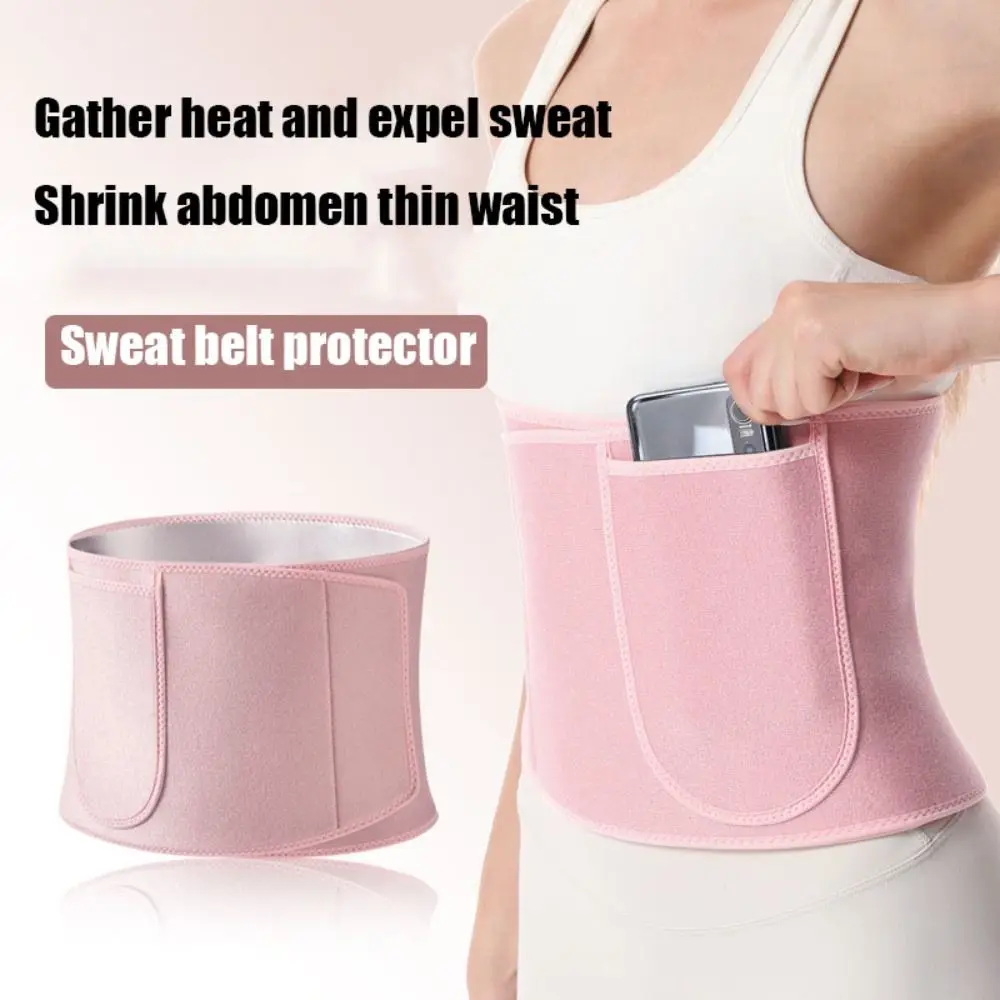 

With Pocket Fitness Hot Shape Belt Slimming Violent Sweating Fat Burning Shapewear Suck in The Stomach Waist Support Sauna Belt