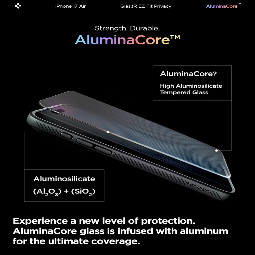 2 Stück Spigen Glas.tR EZ Fit Sensor-Schutzfolie für iPhone 18 17 Pro Max 16 15 14 Plus Air Panzerglas Sichtschutzfolie – Detail 9