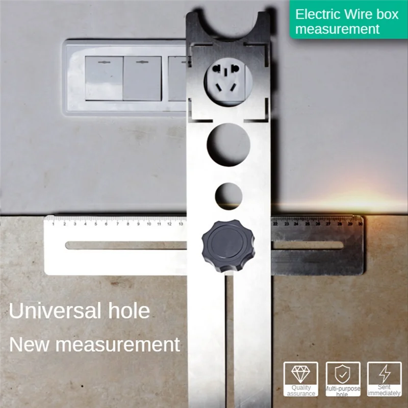 Tile Opening Locator Multi-Functional Universal Punching Measuring Tool