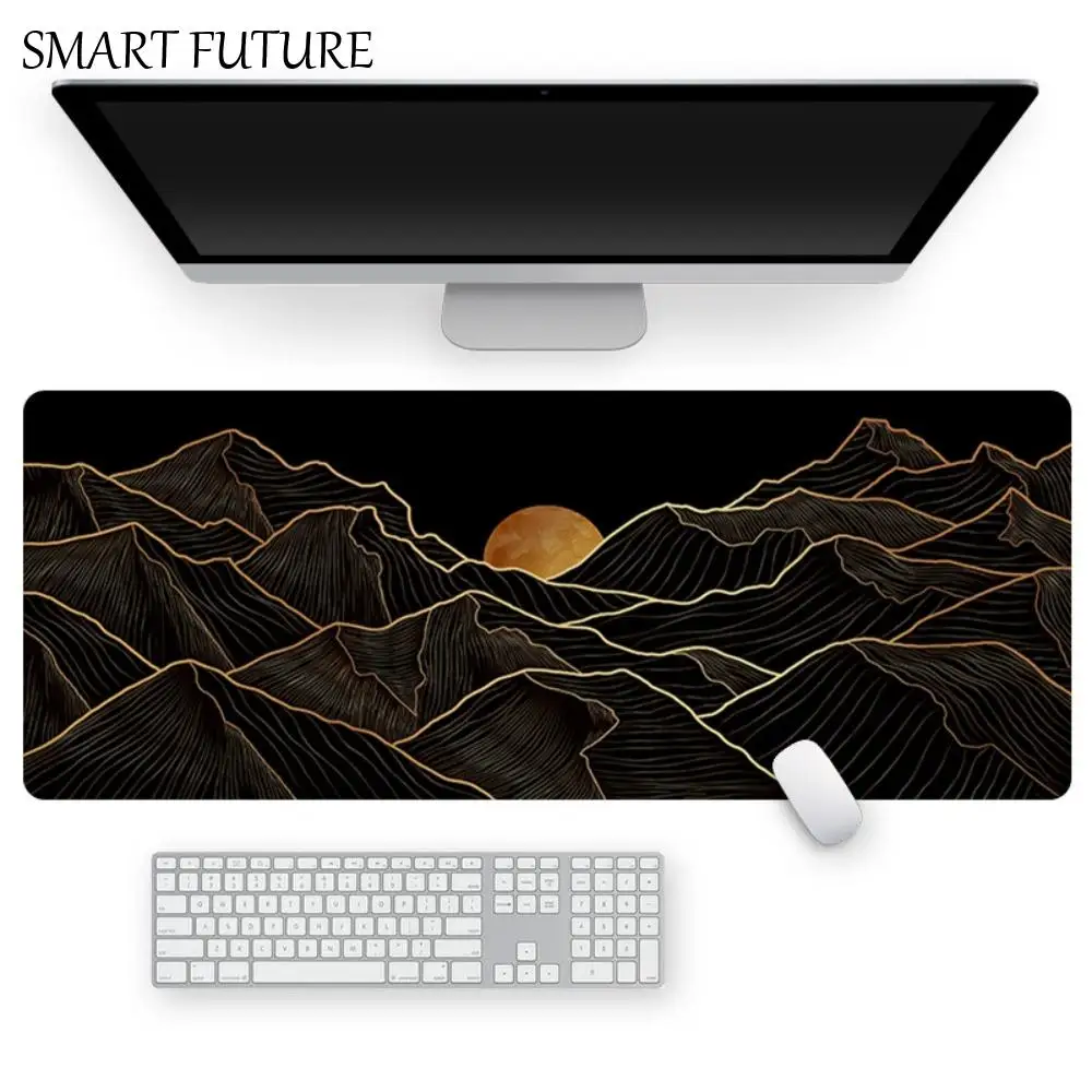 

Large Size Keyboard Mats Stitched Edge EXCO Office Gaming Mouse Pad Thickened Extended Non-Slip Desk Mat