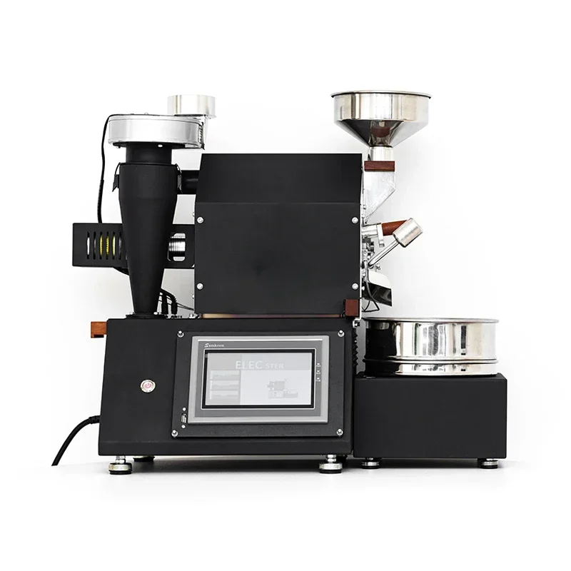 220V電気式新型コーヒーロースター 小型コーヒーショップ用 半熱風式 600g コーヒー生豆焙煎機