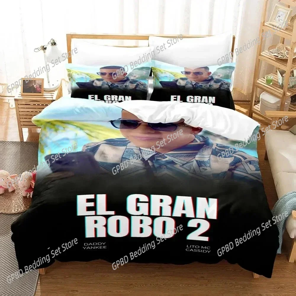 Luxury New 3D Print Daddy Yankee Bedding Set Duvet Cover Bed Set Quilt Cover Pillowcase king Queen Size Boys Adult Bedding Set