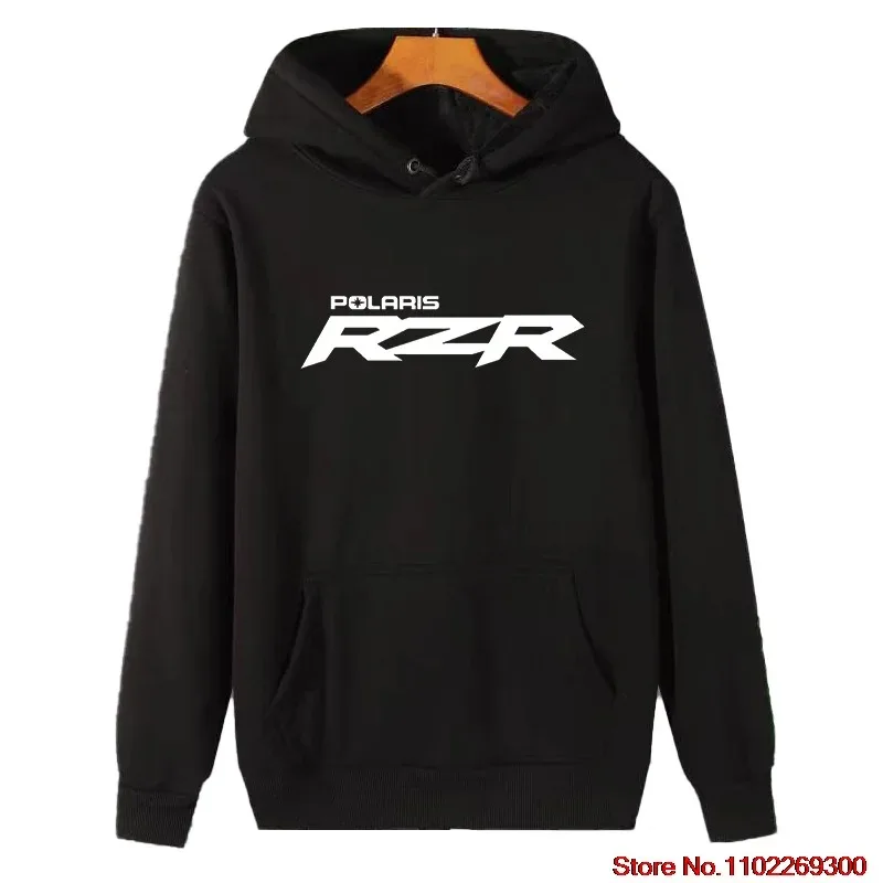 Polaris Rzr Graphic Hooded Sweatshirts Polaris Off Road High Quality Unisex Cotton Thick Sweater Hoodie Winter Men's Sportswear