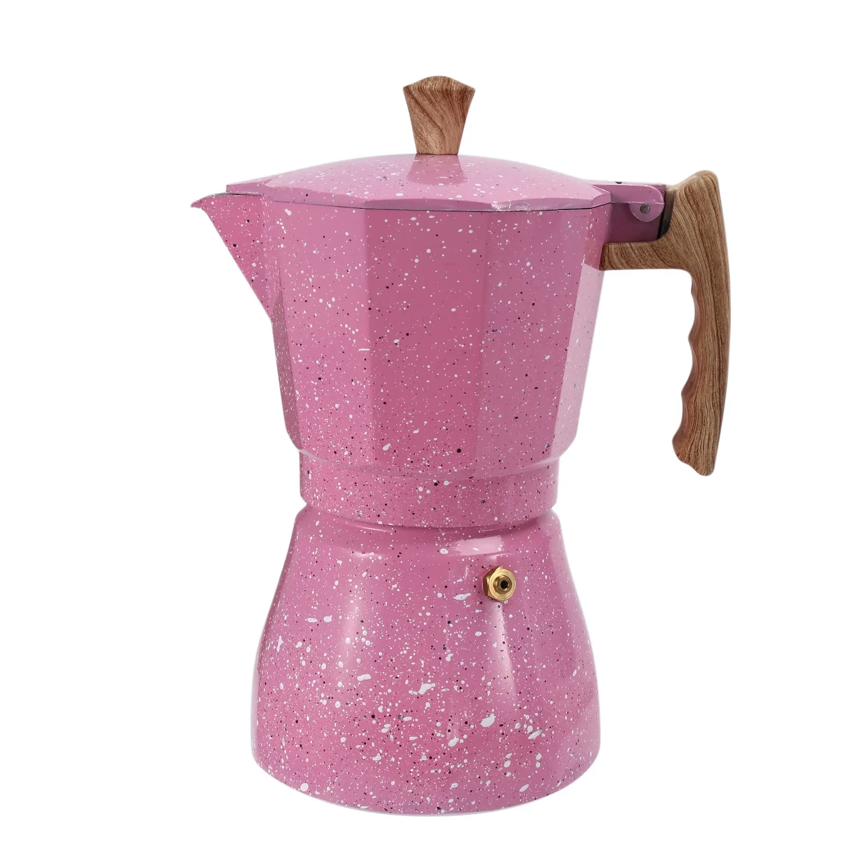 Latte Mocha Coffee Maker Italian Moka Espresso Cafeteira Percolator Pot Stovetop Coffee Maker 300Ml Pink