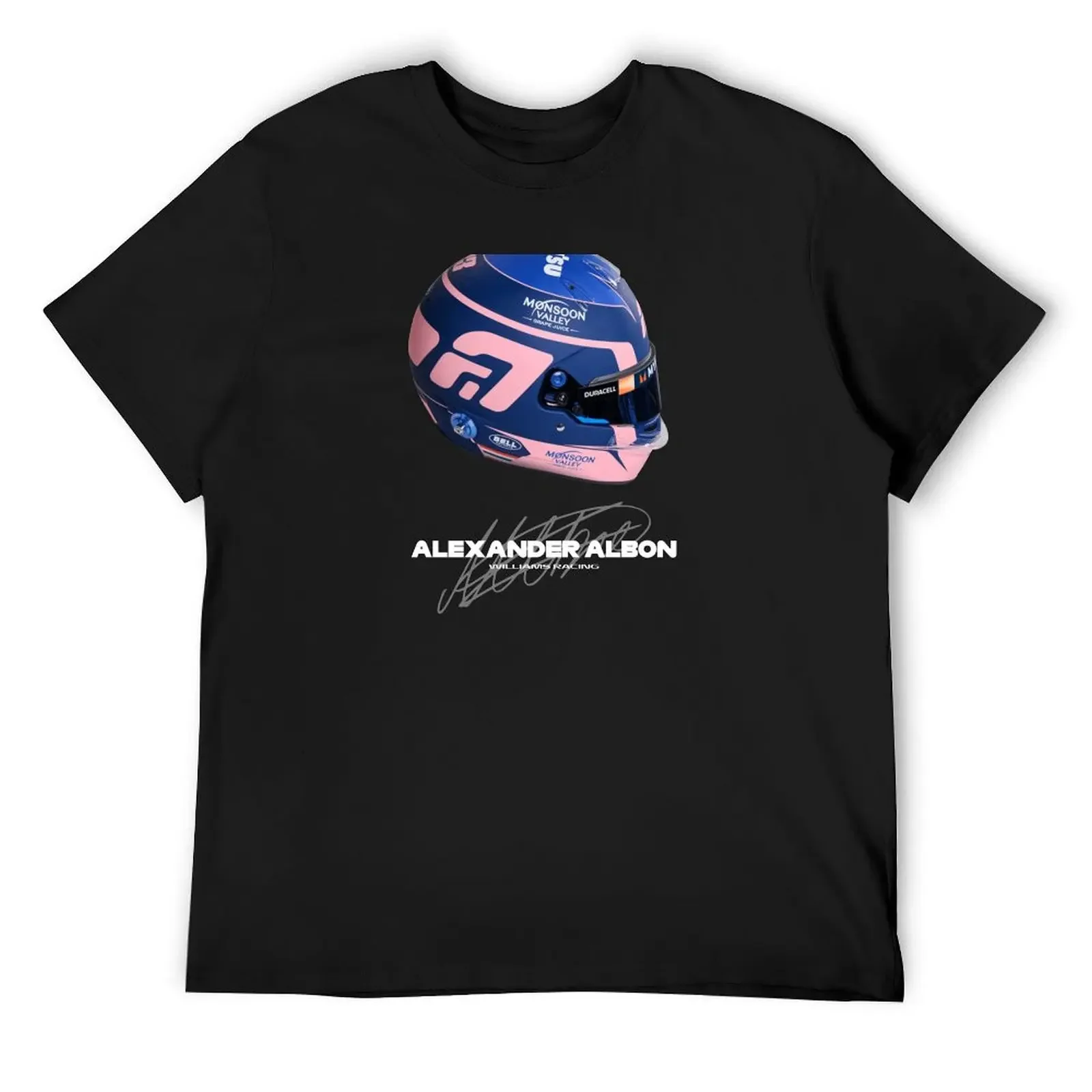 

Alex Albon (F1 2024 Helmet) T-Shirt oversized oversized t shirt fruit of the loom mens t shirts