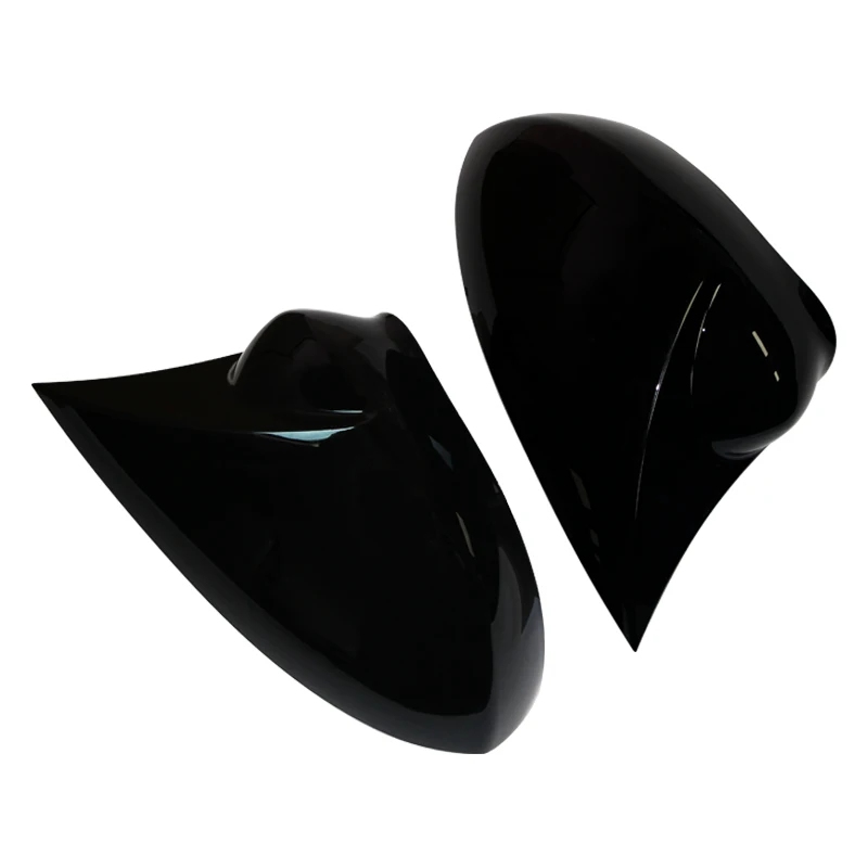 For Fiat Punto 500 2007-2021 Car Rearview Side Mirror Cover Wing Cap Sticker Exterior Door Rear View Case Trim Carbon Fiber Look