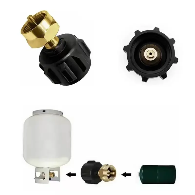 Conector de enchimento do cilindro de gás MAPP do adaptador de cilindro de gás liquefeito norte-americano, valor do regulador QCC1