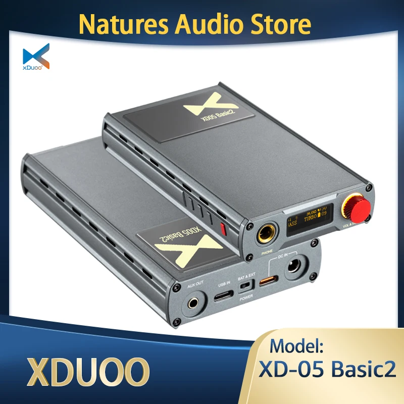 xDuoo XD-05 Basic2 Портативный HIFI ЦАП XD05 Basic2 IEM AMPs Усилитель для наушников Bluetooth 5,4 CS43131 Усилитель