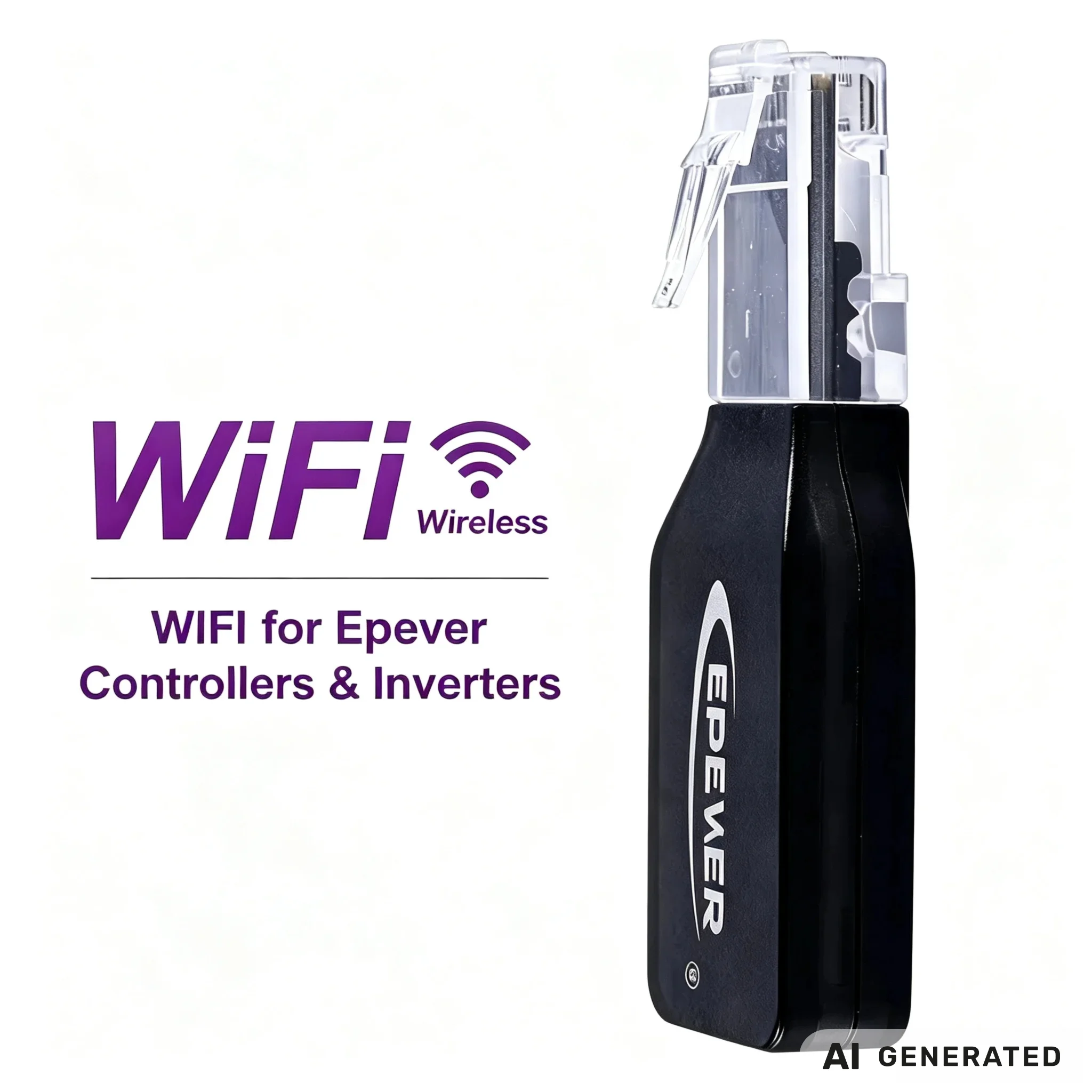 EPEVER D WIFI 2.4G RJ45 Serial Port Adapter For Tracer AN BN MPPT Solar Controller Remote Monitoring APP Control