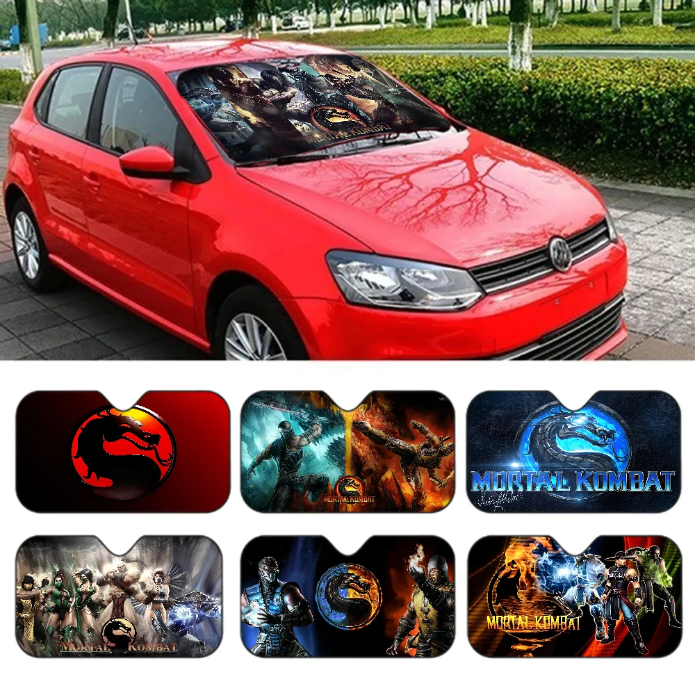 Mortal Kombat Character Car Windshield Foldable Sun Shade Cover Block Reflector Portable Breathable Anti UV Protector Screen