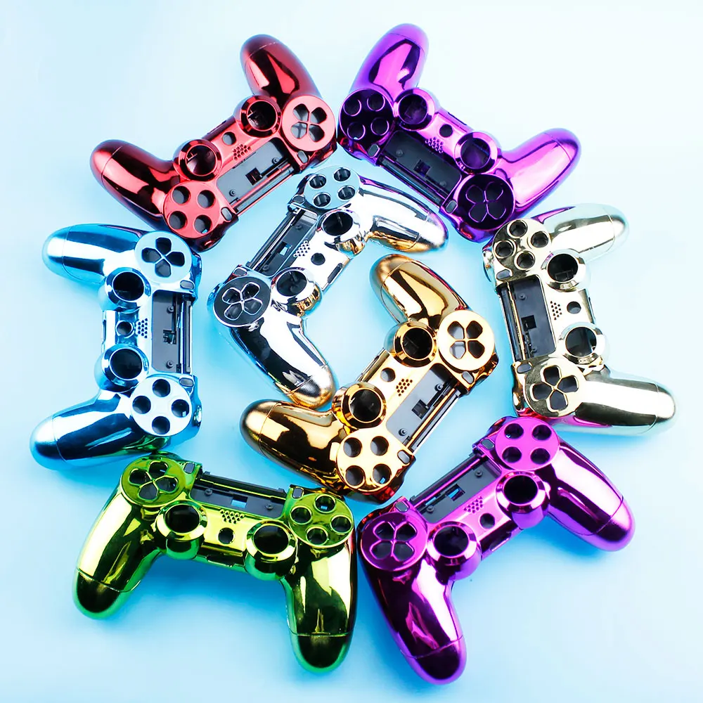 1 piece Replacement For PS4 5.0 Plating Handle metal shell Front Back Cover with inner frame JDM-050 055 JDS-050 055 Controller