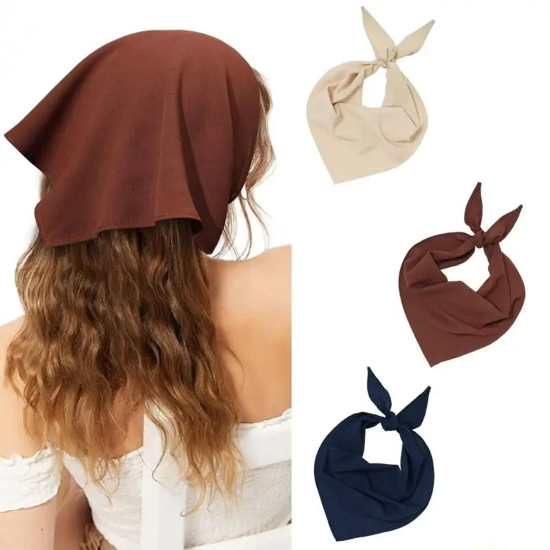 

31BF Треугольная бандана из дышащей ткани для активного отдыха, однотонный дизайн