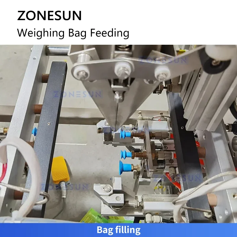 ZONESUN ZS-CZP320 آلة تعبئة وزن متعددة الرؤوس آلة تعبئة الحبيبات آلة تعبئة الأكياس مسبقة الصنع