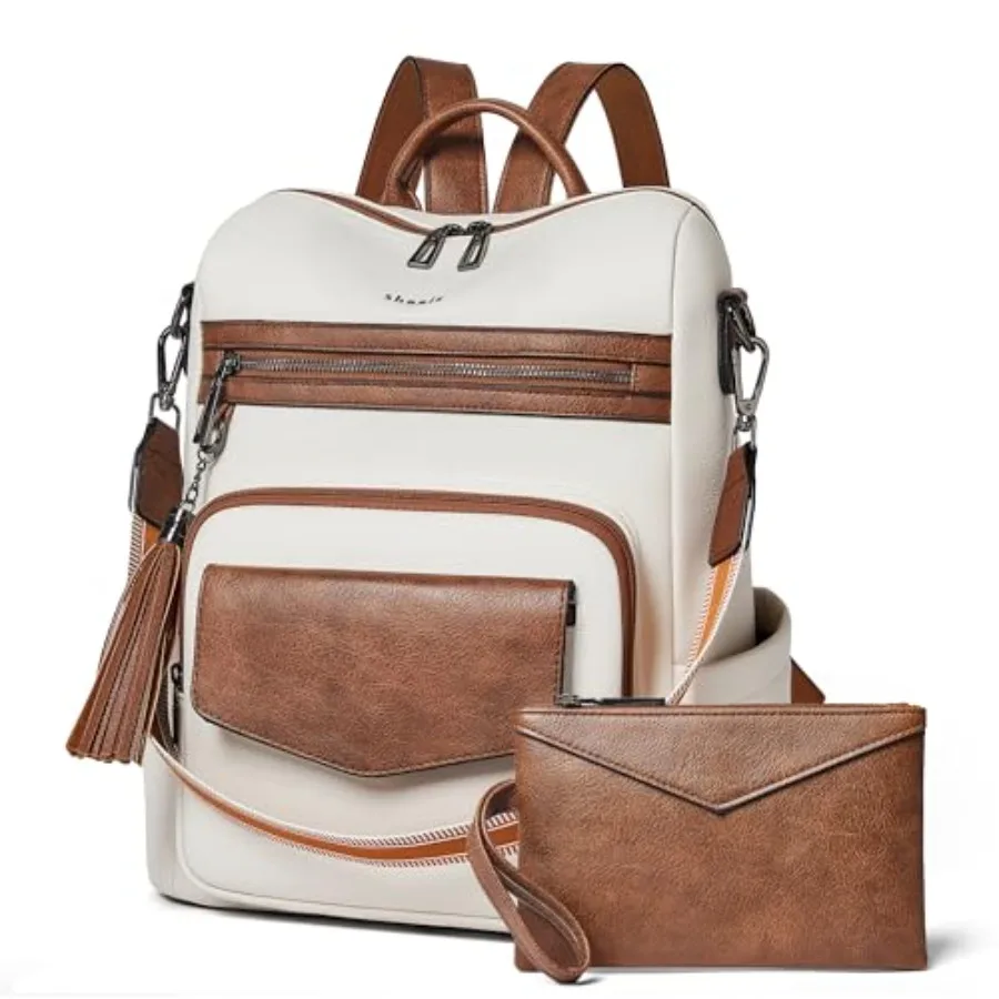 

Backpack Purse for Women Travel Faux Leather Fashion Backpack for WomenConvertible Crossbody Shoulder Bag for Ladies with Adjus