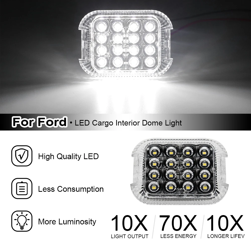 HD LED Cargo Interior Dome Light For Ford Transit Tourneo MK6 MK7 MK8 V363 Custom Connect Courier E-Transit F-150 Transit-150