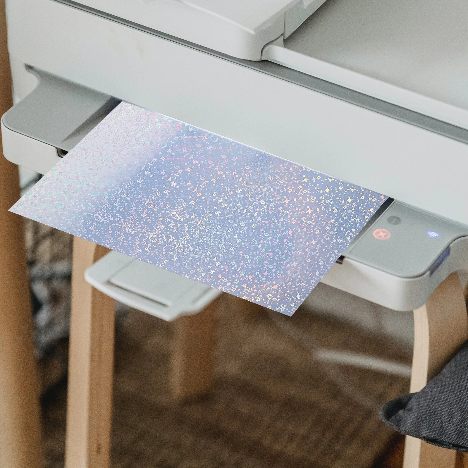 20 Sheets Printable Waterproof Self-adhesive Printing Paper Sticky Labels The Pet for Printer