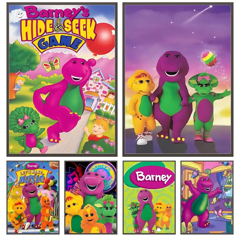 Character Barney Lyons Poster Versatile HD Waterproof Wall Art Self-Adhesive Decor for Any Space Ideal Gift