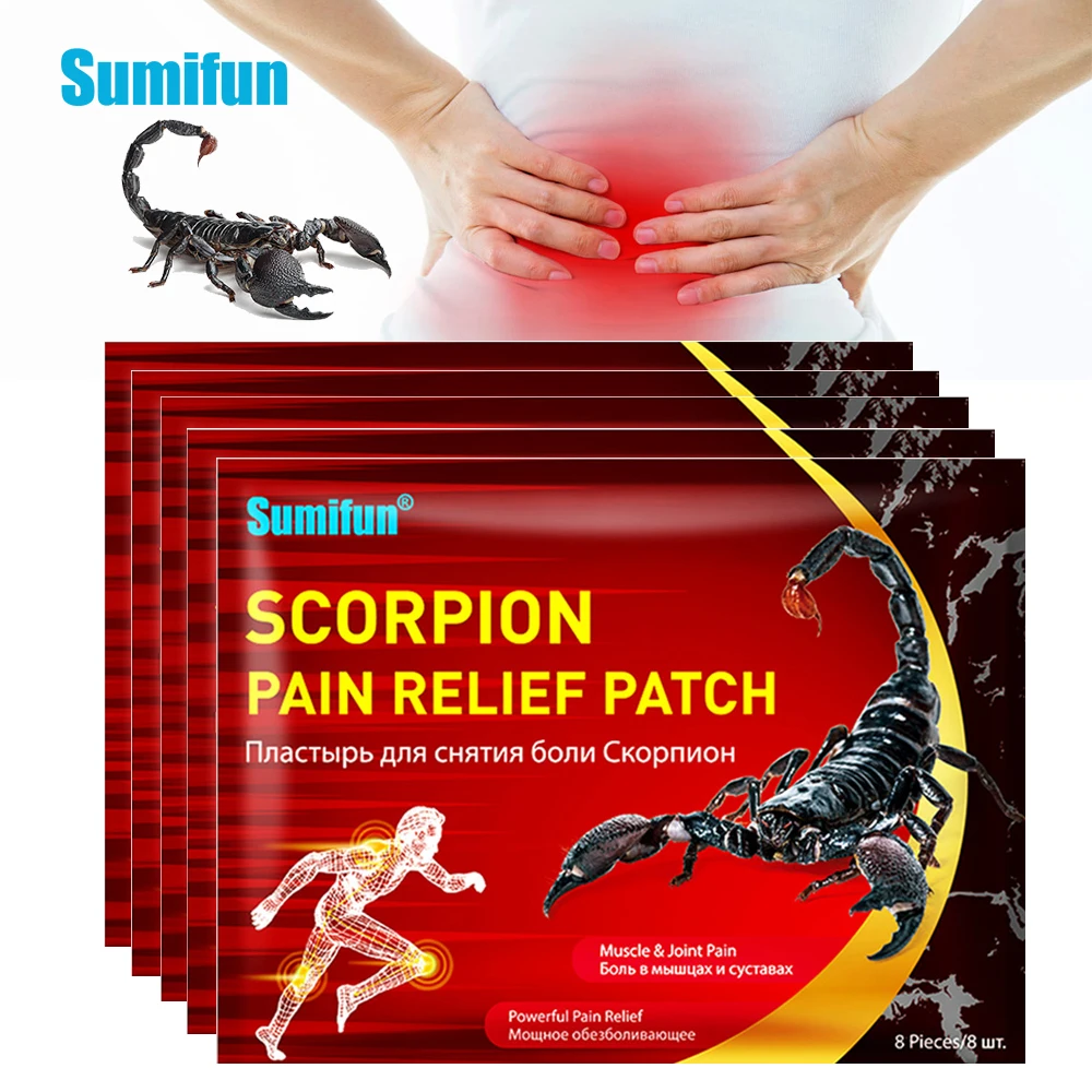 

1-5Bags Scorpion Venom Pain Relief Patch Muscle Joints Rheumatism Arthritis Lumbar Disc Treatment Health Care Neuralgia Plaster