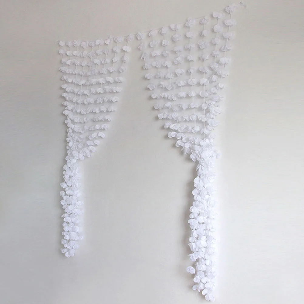 

Curtain Backdrop Set White Flower Decor Party Props Weddings Birthdays Graduations Photography Studio Background