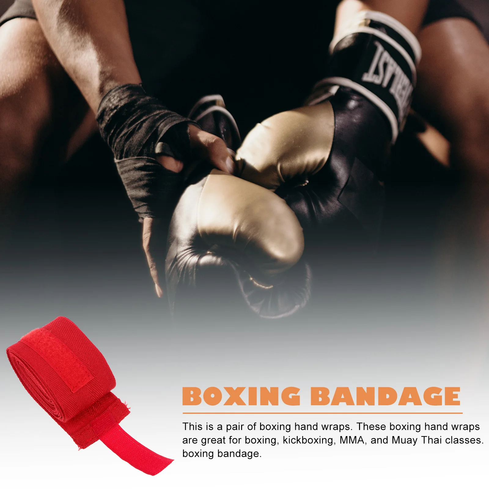 

High Elastic Cotton Wrist Wraps For Boxing Kickboxing Taekwondo Training Hand Guards Fitness Sports Protection Reusable