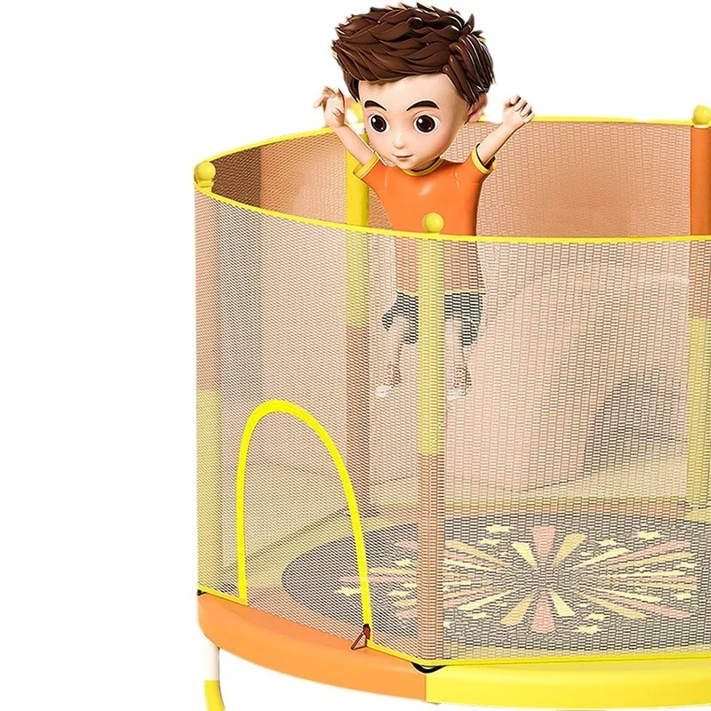 Children's trampoline home indoor trampoline home small net bouncing bed anti-falling fence