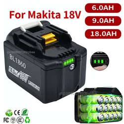 Makita 18V Battery 6AH 9AH 18AH Li-ion Replacement LXT BL1860B BL1860 BL1850 BL1830 DHP482RFX9 BL1815 LXT400 for Cordless Drills