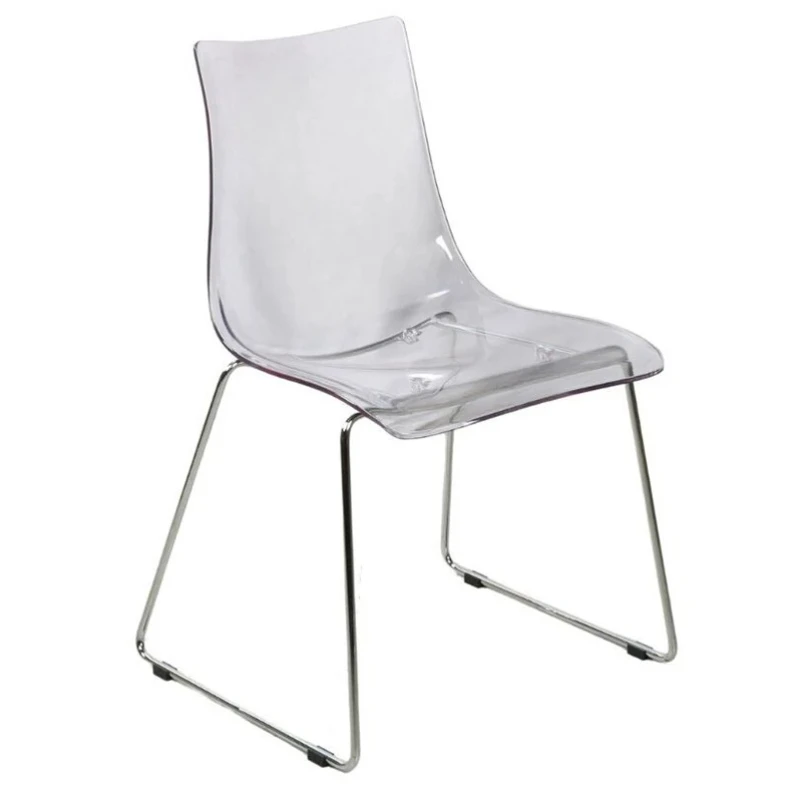 

Transparent polypropylene modern crystal plastic dining chair