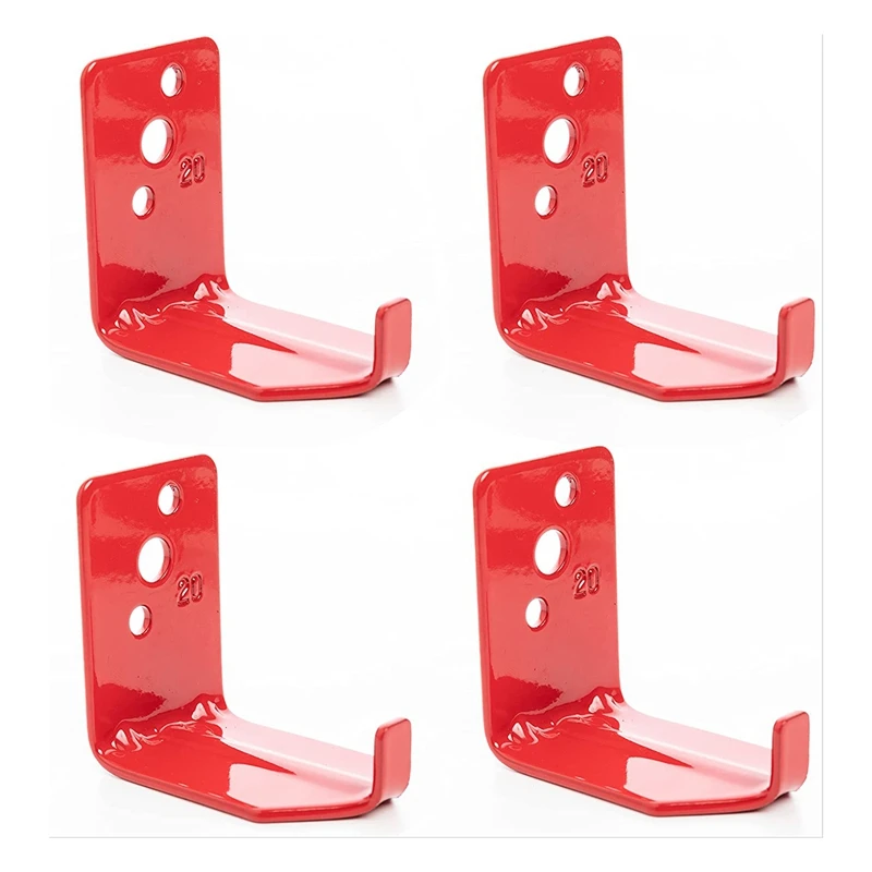 

4 Pack Fire Extinguisher Bracket Fire Extinguisher Mounts & Brackets Red Up To 20 Lbs