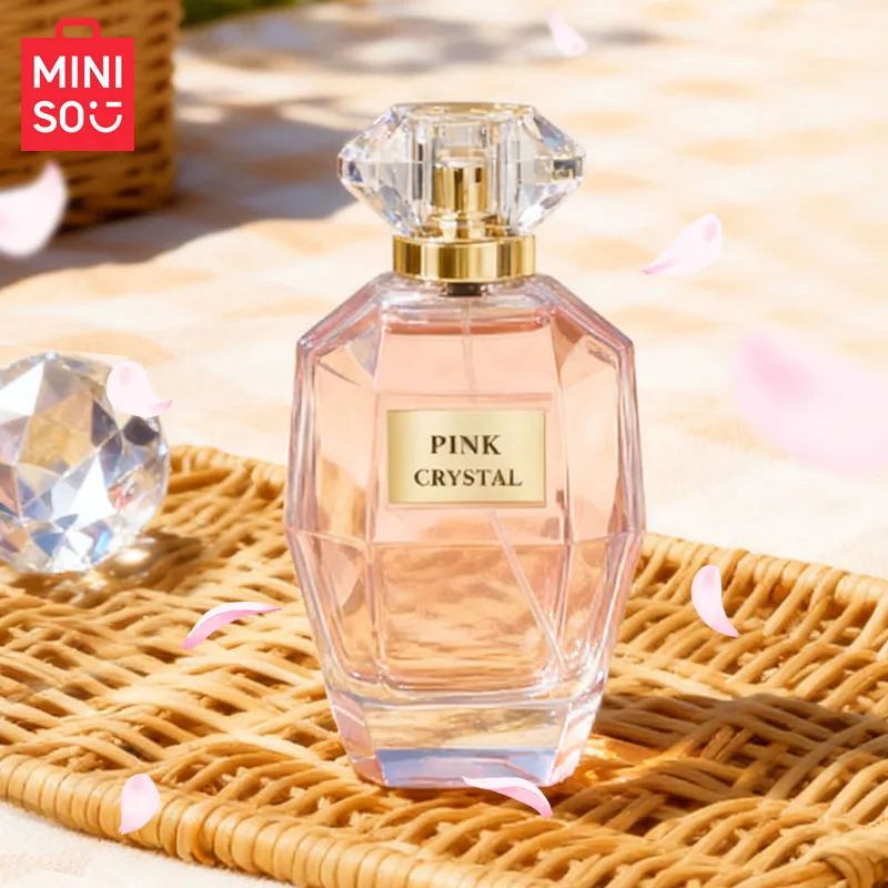 MINISO PINK CRYSTAL Women Perfume Original Luxury Floral Eau De Parfum Designer Fragrance For Woman Body Spray 100ml