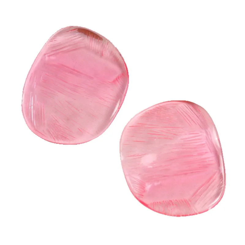 Freies verschiffen 30 teile/los rosa farbe druck geometrie Unregelmäßige oval form acryl perlen diy schmuck zubehör