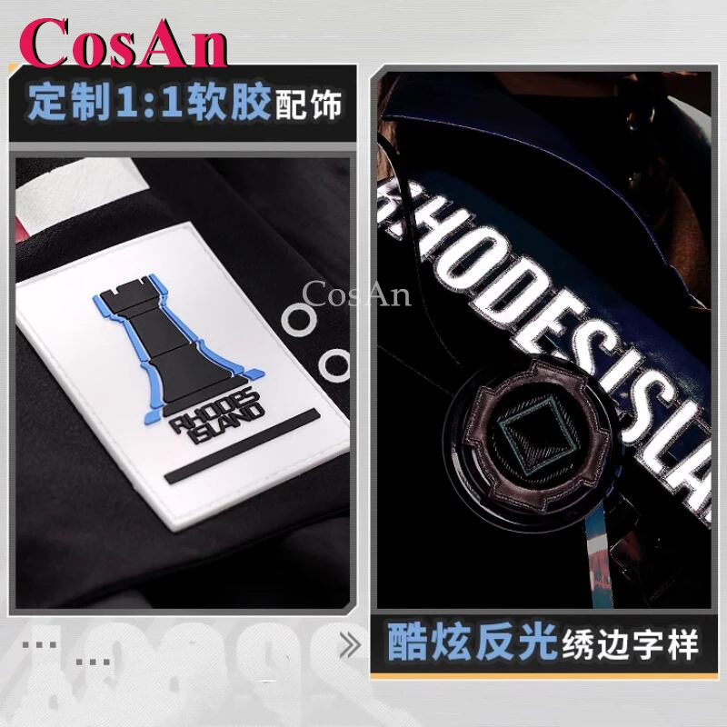 

CosAn Game Arknights Logos Cosplay Costumes Gorgeous Fashion Handsome Combat Uniforms Halloween Party Role Play Clothing S-XL