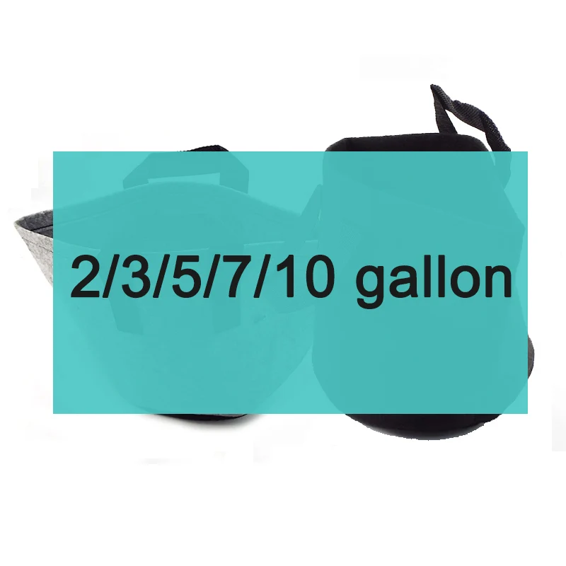 2/3/5/7/10 gallon Grow Bags Garden Plants Growth Pots Fabric Eco-Friendly For Greenhouse Agriculture Vegetable Tools