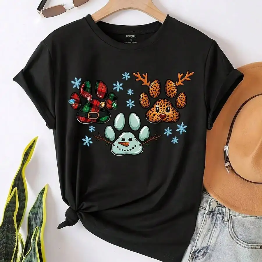 

Womens Plus Size Casual Round Neck T-Shirt Solid Black Quick Dry Streetwear Summer