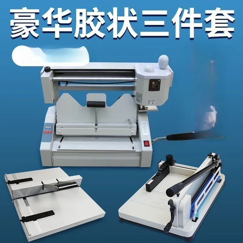 Manual Desktop Office Desktop Tender, Document Contract Book Paper Report Glue Binding Machine, Binding Machine Wireless