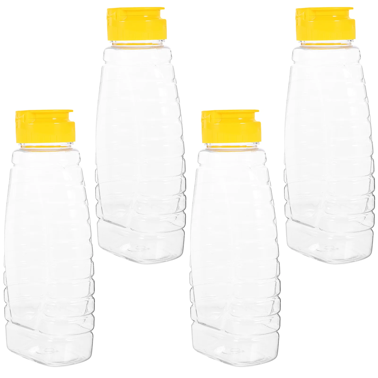 

4 Pcs Jam Bottle Squeeze Squirt Bottles Condiment Food Containers Honey Dispenser Sauce