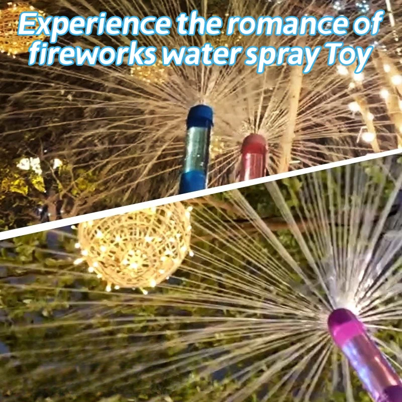 クリエイティブスプラッシュスプレー水のおもちゃ多機能ロマンチックな水スプレーツール楽しい写真の小道具花火水スプレー小道具夏