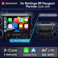 Junsun Android Auto Car Radio For Citroen Berlingo B9 Peugeot Partner 2008-2019 Multimedia Wireless CarPlay SWC GPS Navi RDS